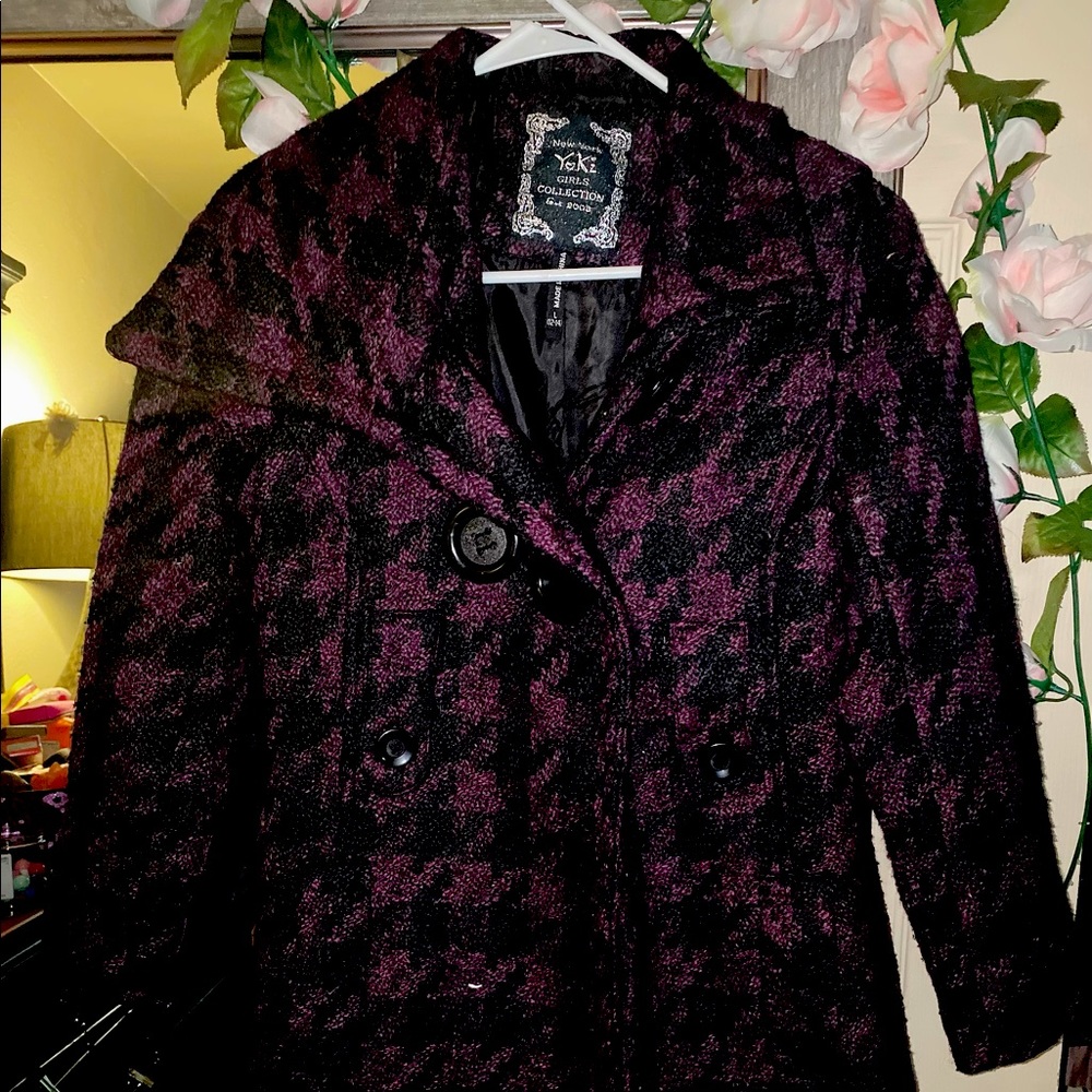 Woman Jacket purple and black extra small